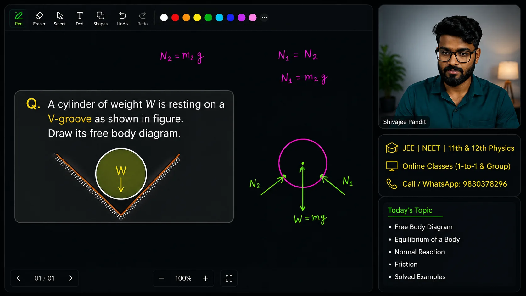 One-to-one online doubt solving session for JEE & NEET
